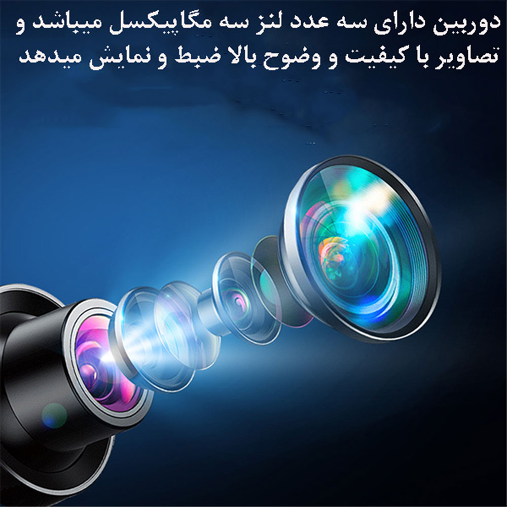 دوربین مینی اسپید دام هوشمند 3 لنز سیم کارتی اوکم مدل O-Kam QQ871B-WP-4G-AS-T