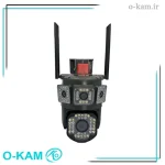 دوربین مینی اسپید دام هوشمند 2 لنز سیم کارتی اوکم مدل O-Kam 850-WP-4-4G