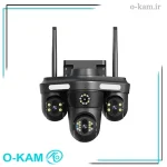 دوربین مینی اسپید دام هوشمند 3 لنز سیم کارتی اوکم مدل O-Kam QQ871B-WP-4G-AS-T