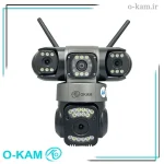 دوربین مینی اسپید دام هوشمند 3 لنز سیم کارتی اوکم مدل O-Kam SZ3-4G