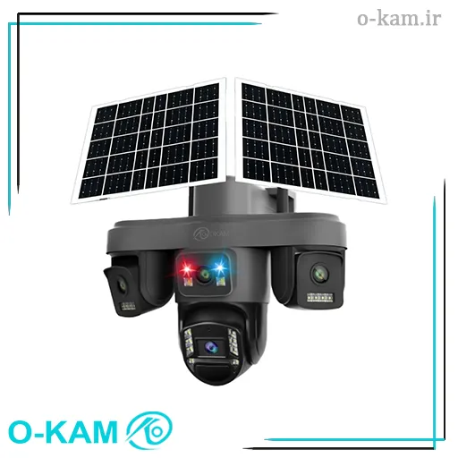 دوربین مینی اسپید دام هوشمند 4 لنز سولار سیم کارتی با تکنولوژی AOV مدل O-Kam TA4