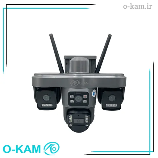 دوربین مینی اسپید دام هوشمند 4 لنز سولار سیم کارتی با تکنولوژی AOV مدل O-Kam TA4