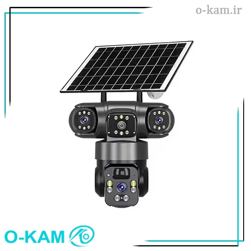 دوربین مینی اسپید دام هوشمند 3 لنز سولار سیم کارتی اوکم مدل O-Kam TZ3
