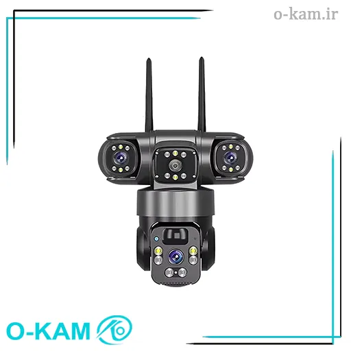 دوربین مینی اسپید دام هوشمند 3 لنز سولار سیم کارتی اوکم مدل O-Kam TZ3